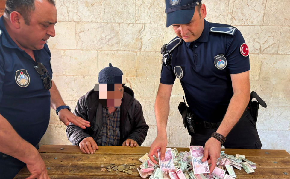 Gaziantep’te dilencinin 1 saatlik kazancı şaşırttı: Yasal işlem uygulandı