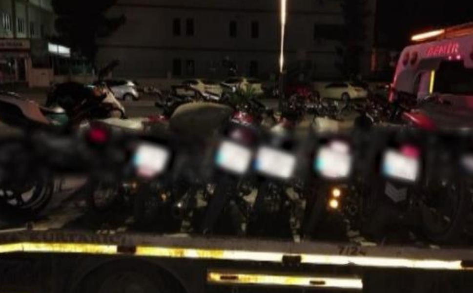Gaziantep'te 876 motosiklet sürücüsüne 11 milyon TL ceza