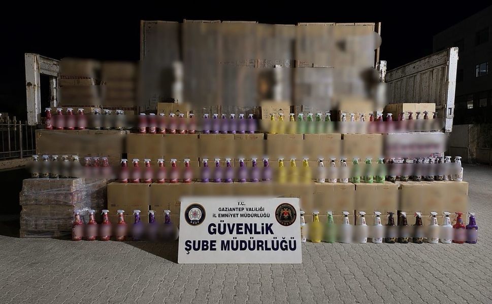 Gaziantep'te 3 milyon 500 bin TL değerinde sahte temizlik ürünü ele geçirildi