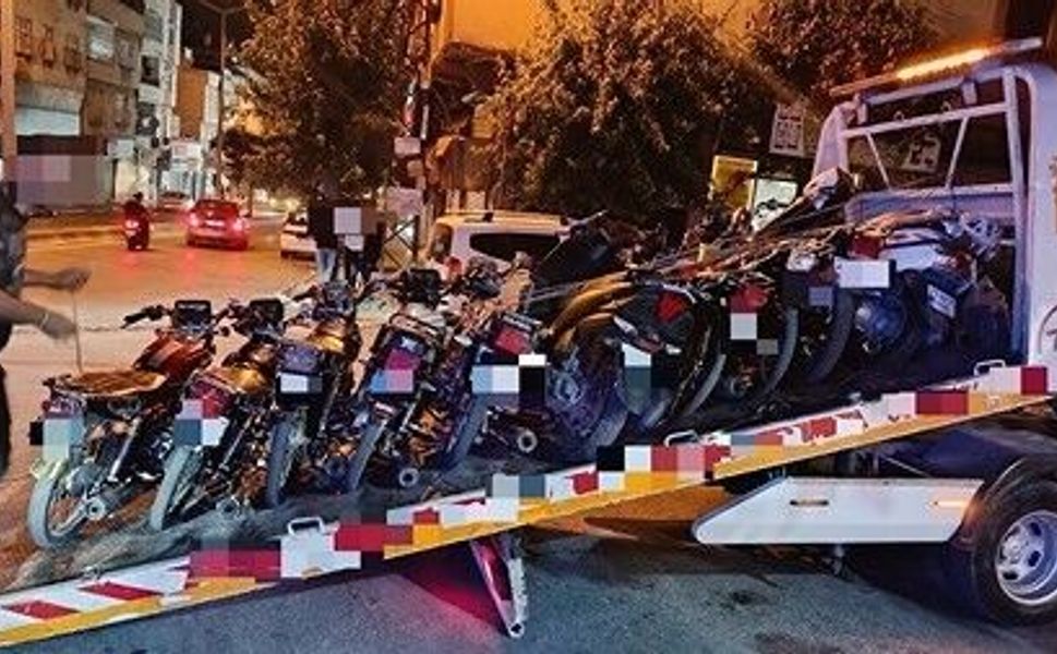 Gaziantep'te motosiklet denetimi: 208 sürücüye 3 milyon 907 bin lira ceza
