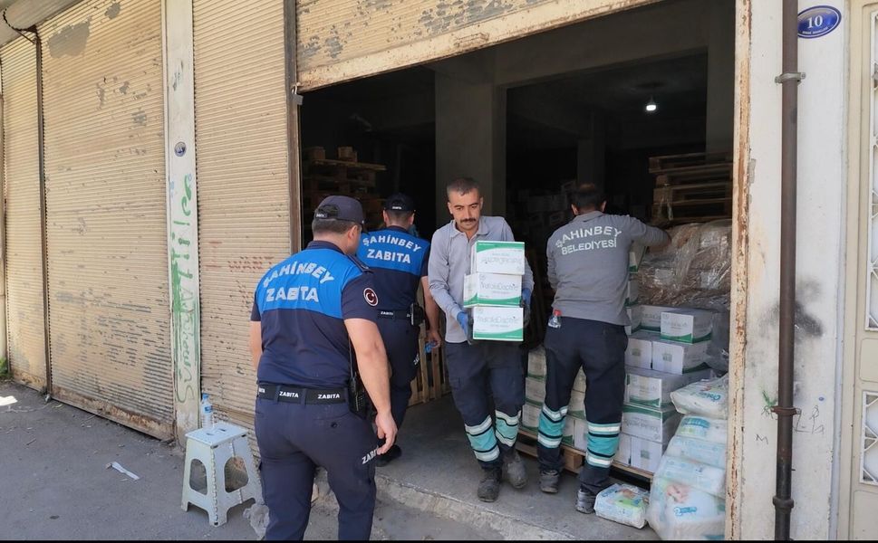 Şahinbey Belediyesi zabıta ekiplerinden sahte etiket operasyonu