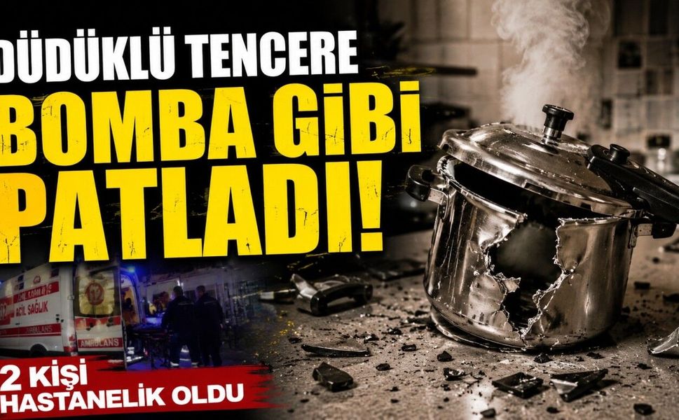 Gaziantep’te Evde Düdüklü Tencere Patladı! 2 Yaralı