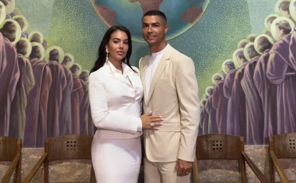 Cristiano Ronaldo ve Georgina Rodriguez'in nikâhından ilk kareler ortaya çıktı
