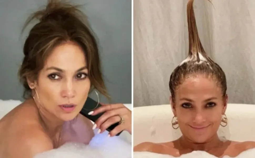 Jennifer Lopez küvet pozlarına devam ediyor: Ofisini taşıdı