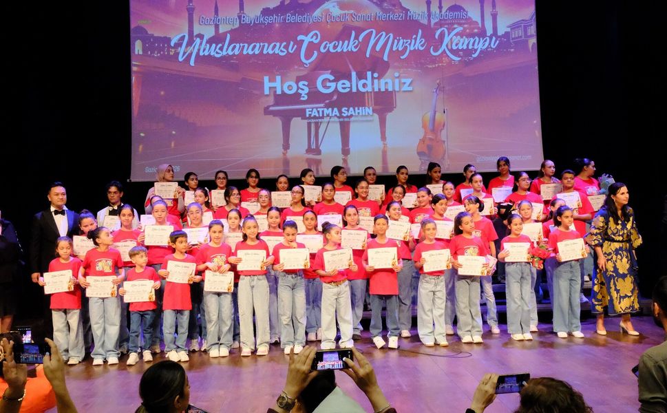 Gaziantep Büyükşehir, Uluslararası Çocuk Müzik Kampı sona erdi