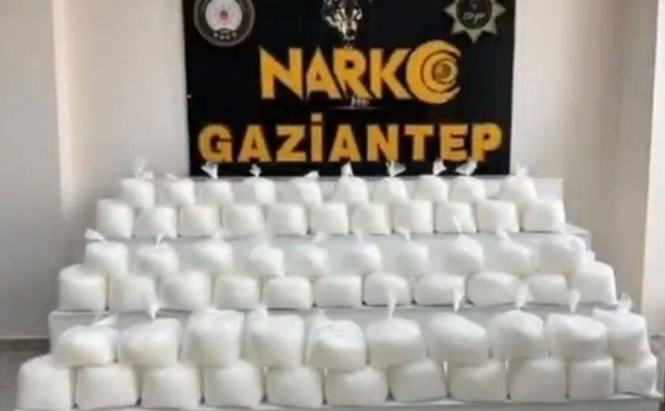 Gaziantep'te 108 kilo uyuşturucu ele geçirildi: 1 gözaltı
