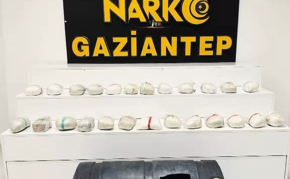Gaziantep'te 24 kilo uyuşturucu ele geçirildi: 1 gözaltı