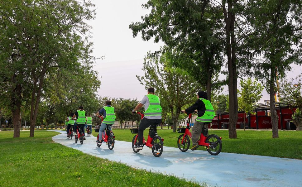 Gaziantep Büyükşehir’den Avrupa Hareketlilik Haftası’na özel bisiklet sürüşü