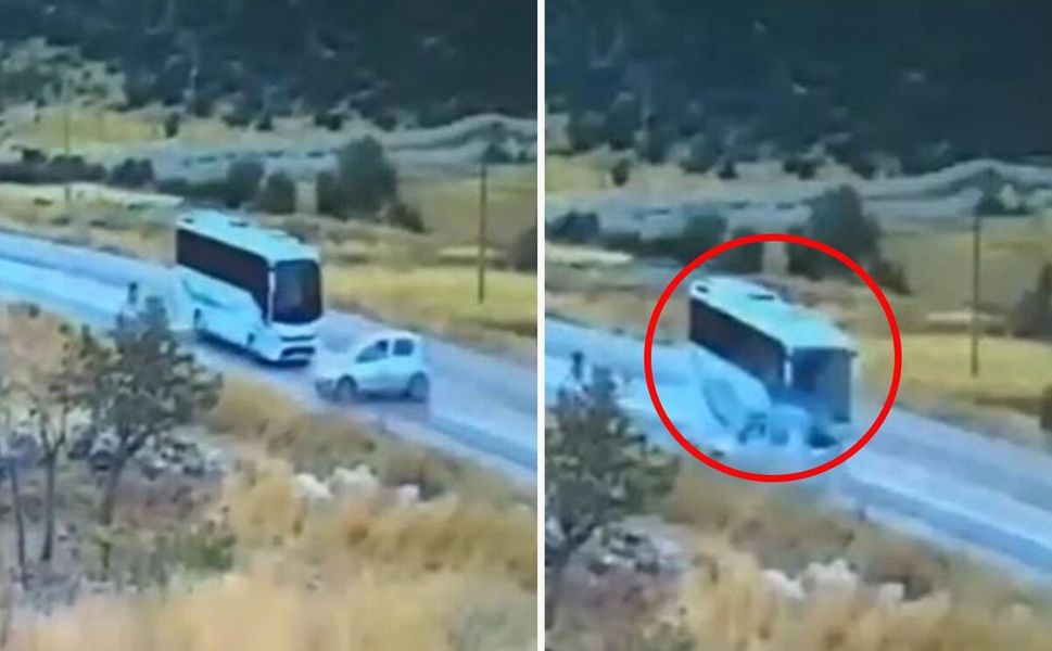 Gaziantep'teki 7 kişinin öldüğü feci kaza kamerada