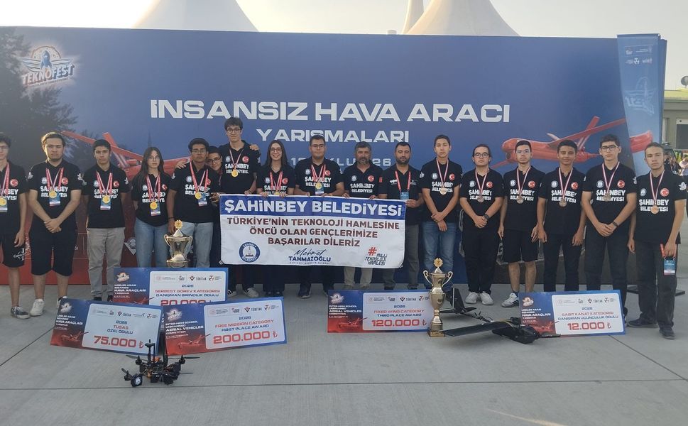 TEKNOFEST’te Şahinbey Belediyesi’nden çifte gurur