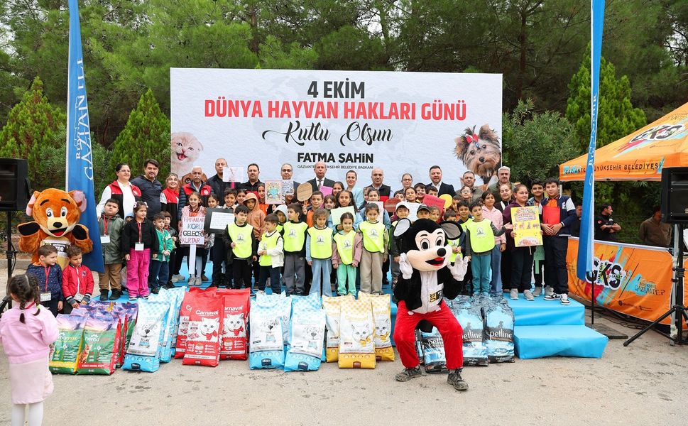 Gaziantep Büyükşehir, 4 Ekim Dünya Hayvanları Koruma Günü programı düzenledi