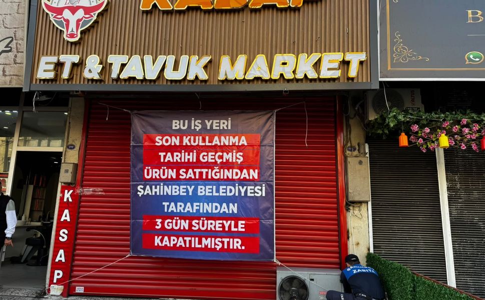 Şahinbey’de son kullanma tarihi geçmiş ciğer satan işyerine 3 gün kapatma