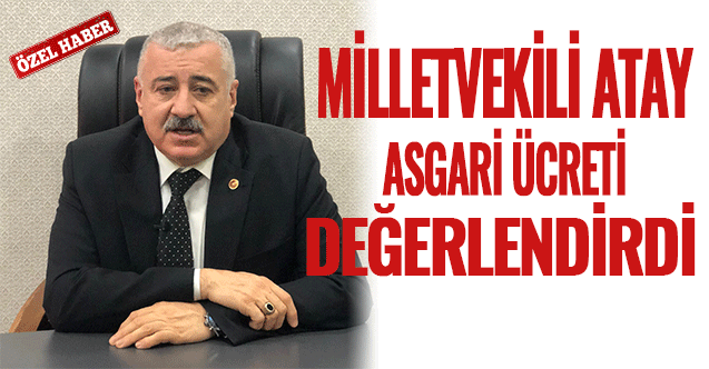 MHP Milletvekili Atay'dan asgari ücret değerlendirmesi