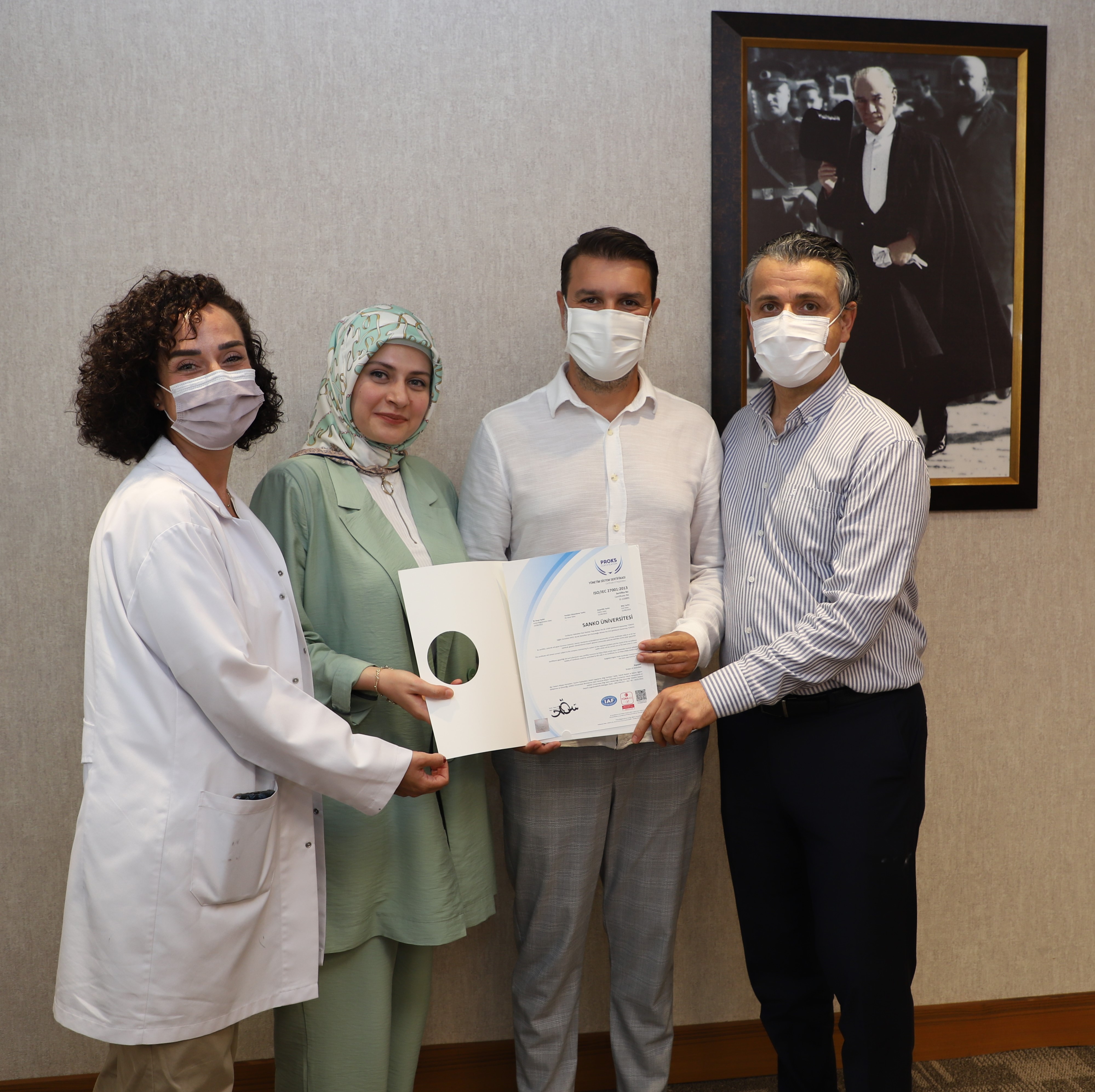 SANKO ÜNİVERSİTESİ’NİN ISO BİLGİ GÜVENLİĞİ YÖNETİM SİSTEMİ BELGESİ GURURU (3)