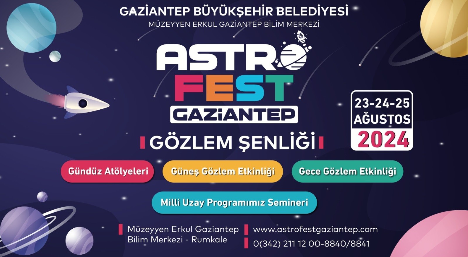 Thumbnail Büyükşehi̇r’den “Astrofest Gazi̇antep” Gözlem Şenli̇ği̇