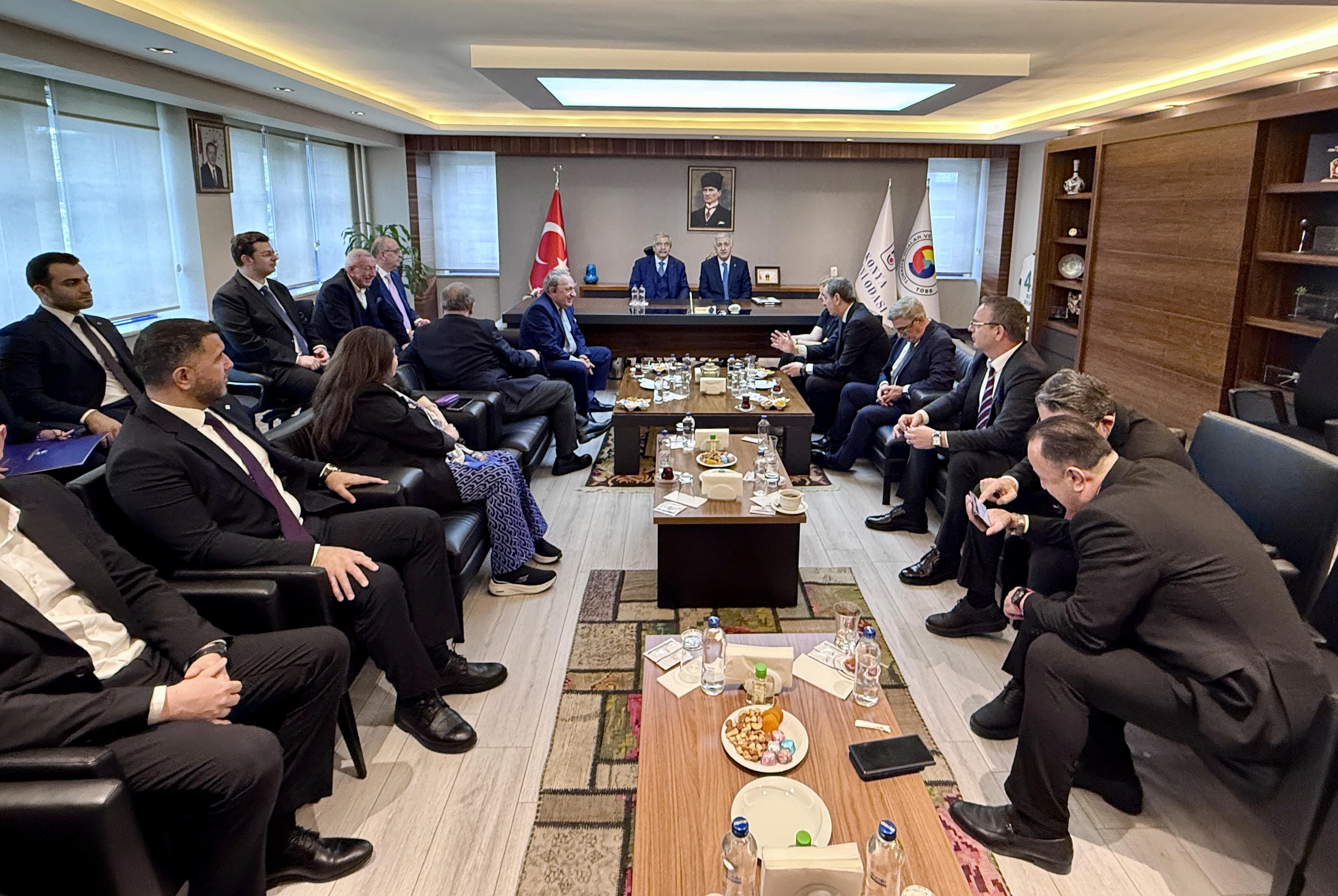 Abdulkadi̇r Konukoğlu Konya Sanayi̇ Odasi Yöneti̇m Kurulu İle Sohbet Etti̇