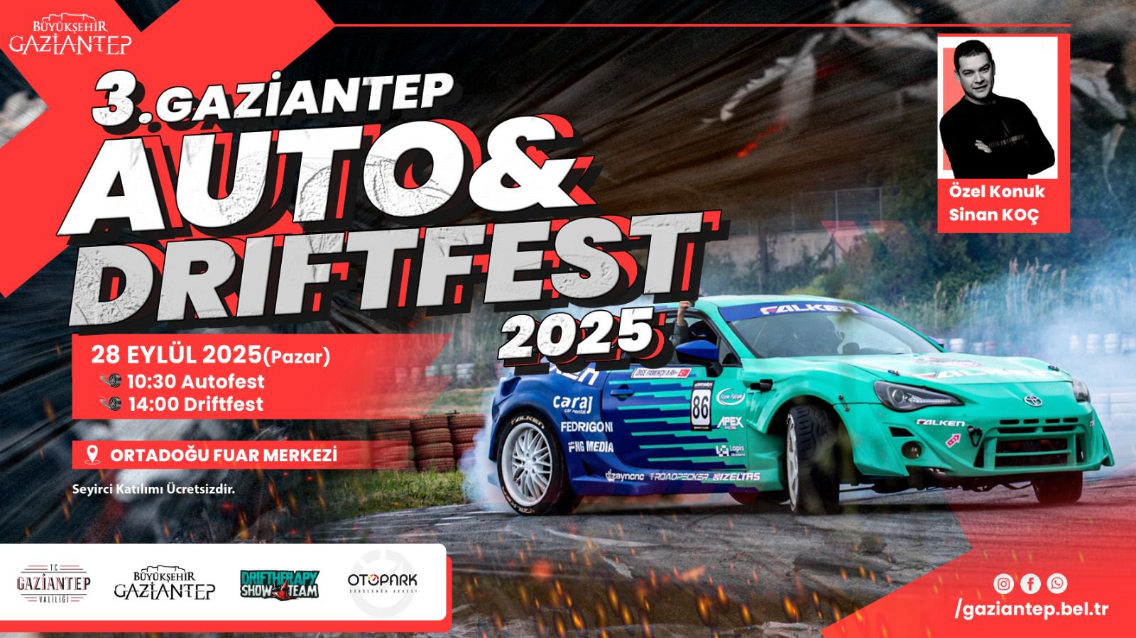 Gazi̇antep’te Auto Ve Dri̇ft Fest 2025 Heyecani Başliyor (1)-1