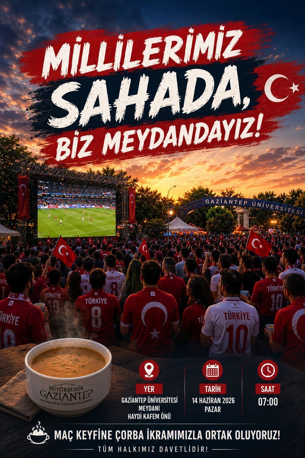 Gazi̇antep Büyükşehi̇r, Mi̇lli̇ Heyecana Ortak Oluyor! (3)