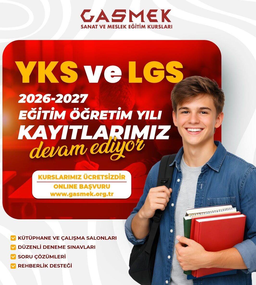 2026 2027 Eği̇ti̇m Öğreti̇m Yili Yks Ve Lgs Hazirlik Kurslari Kayitlari Devam Edi̇yor