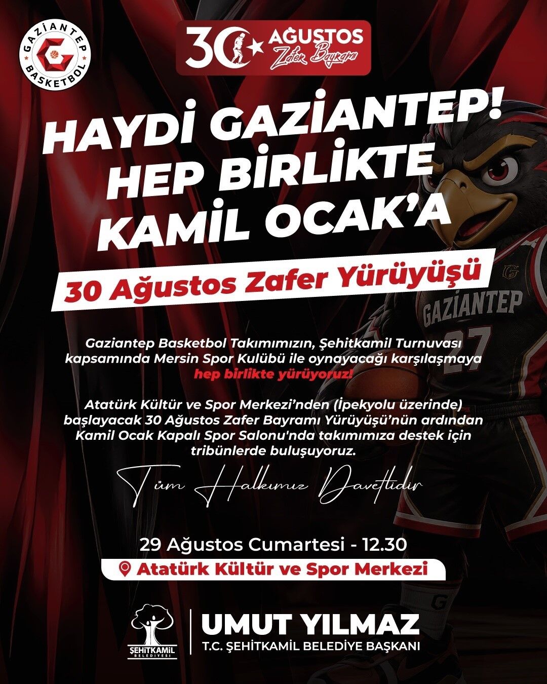Başkan Yılmaz'dan, Gaziantep Basketbol'a Destek Daveti
