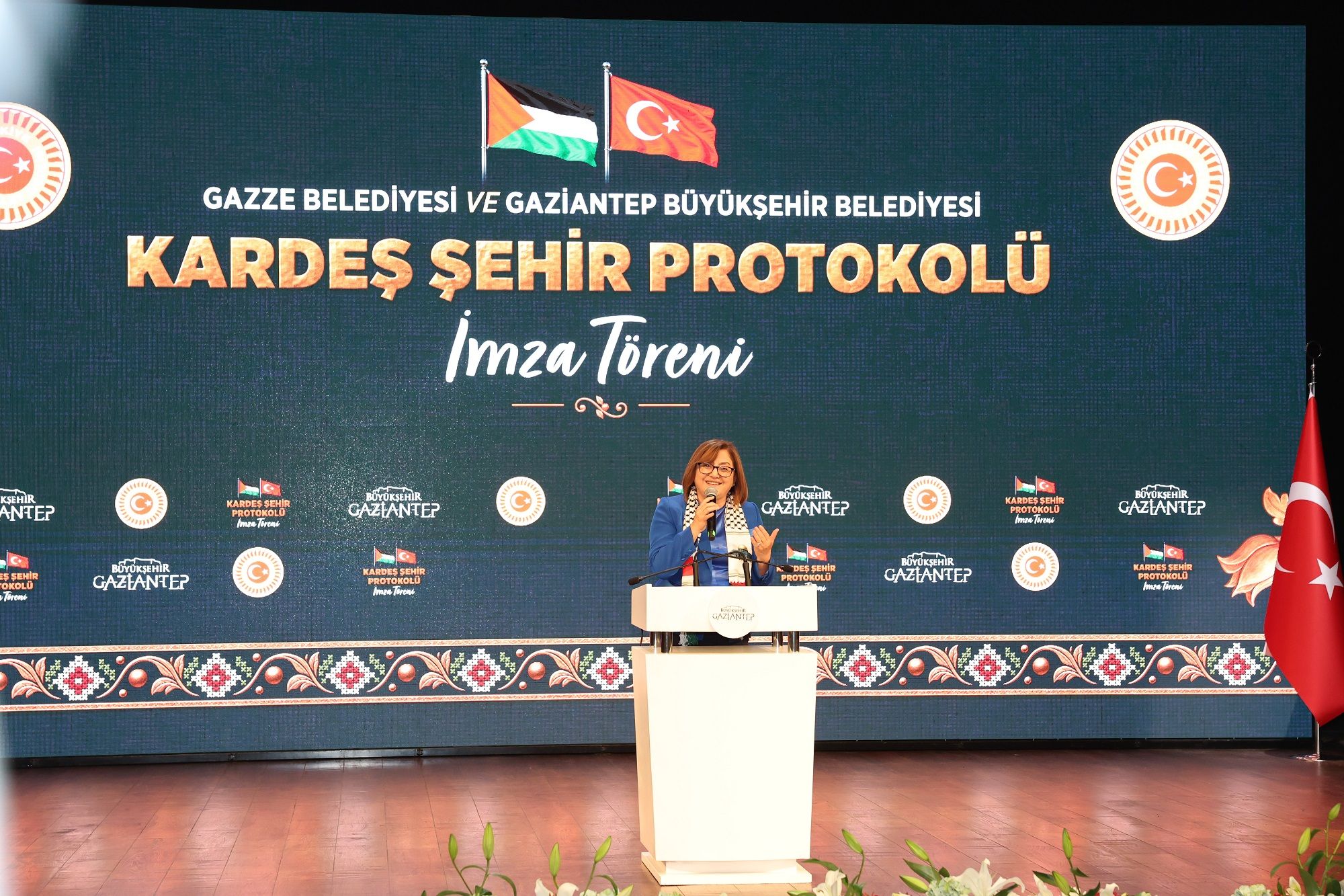 Gazi̇antep İle Gazze Arasinda Kardeş Şehi̇r Protokolü İmzalandi (3)