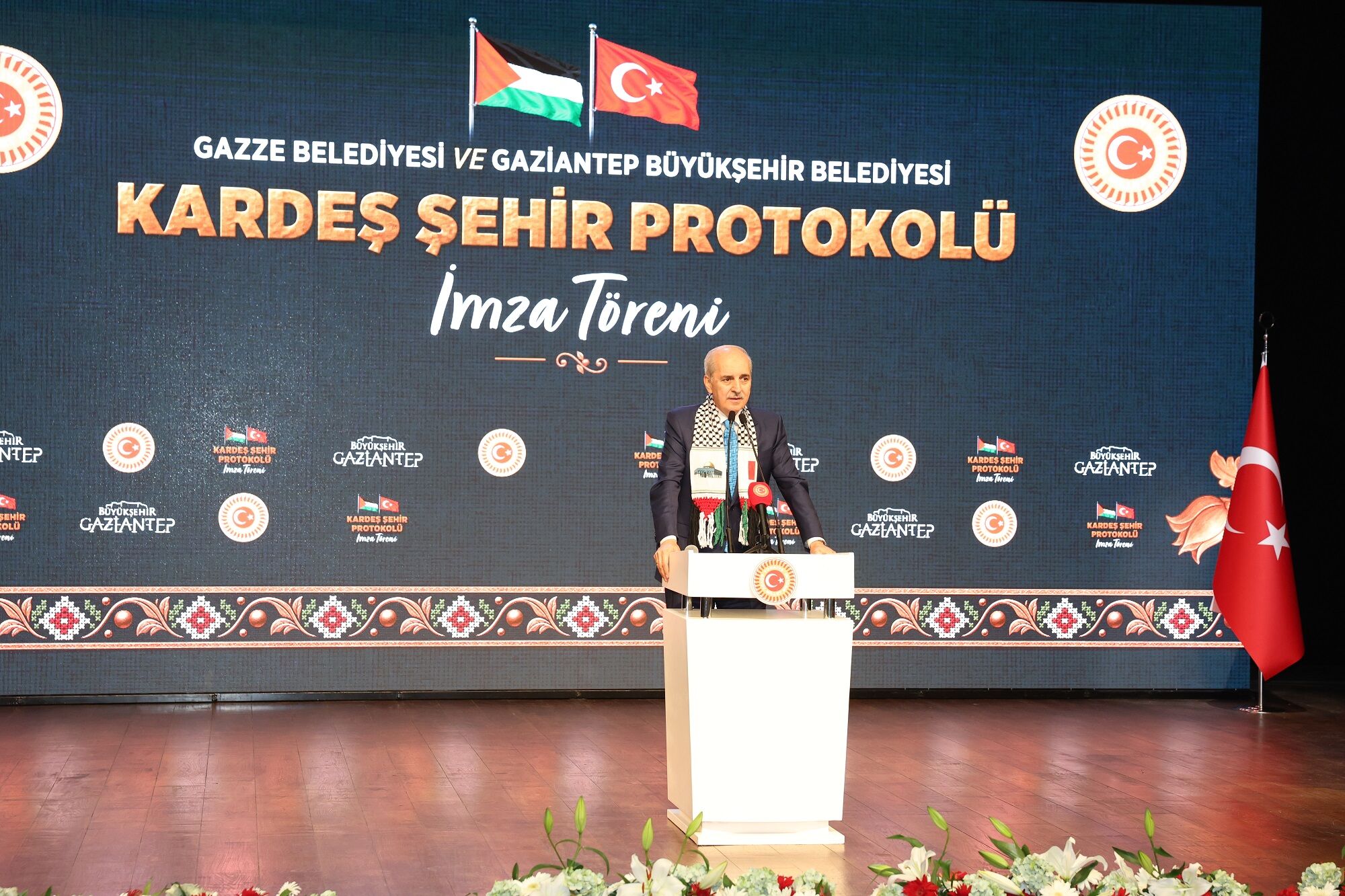 Gazi̇antep İle Gazze Arasinda Kardeş Şehi̇r Protokolü İmzalandi (5)